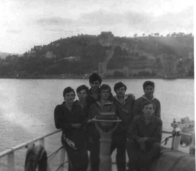 1986 год, борт УПС Горизонт. Проходим Босфор | Выпускники Херсонской мореходки - ХМУ ММФ и ХМК